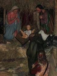 Crèche 2012 de la cathédrale de Bayonne réalisée par le collège Notre-Dame