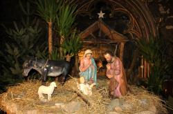 Création de la crèche de la cathédrale de Bayonne décembre 2013