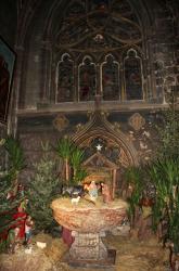 Création de la crèche de la cathédrale de Bayonne décembre 2013